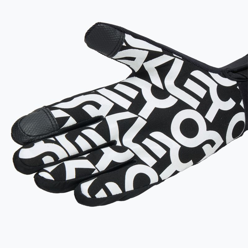 Rękawiczki męskie Oakley Factory Pilot Core Glove black/white logo 4
