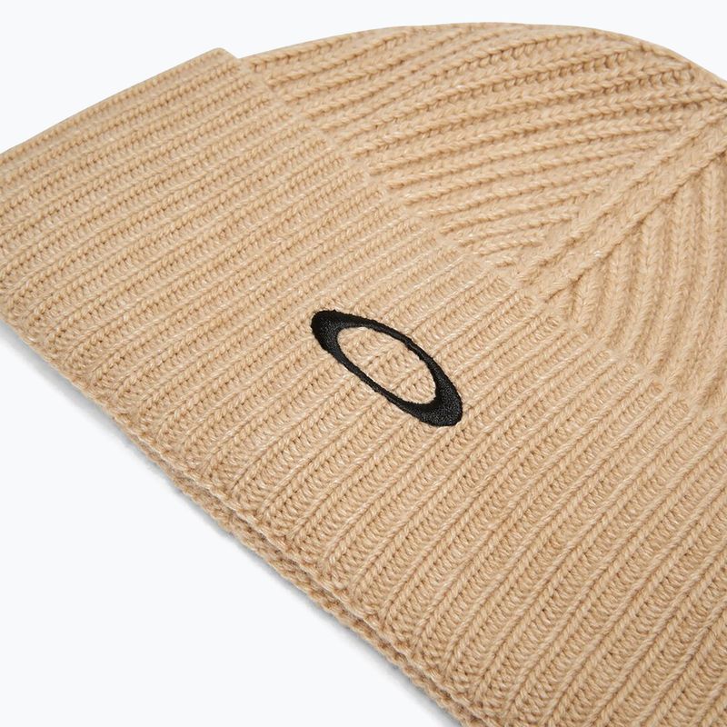 Czapka zimowa Oakley Ellipse Ribbed Beanie humus 2