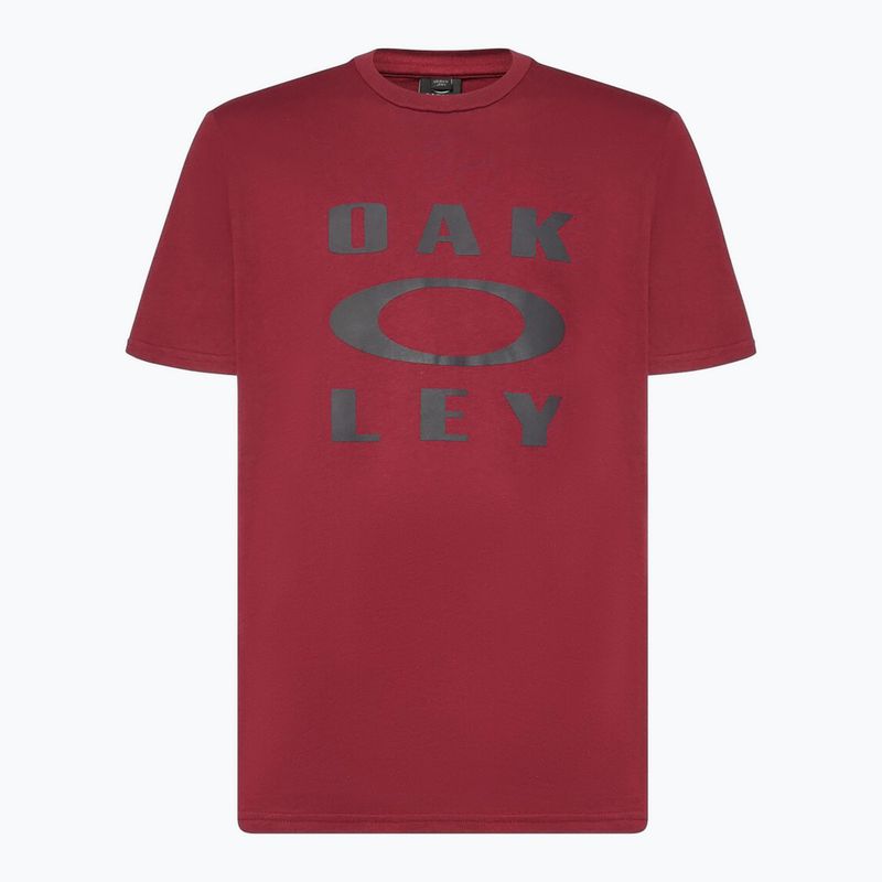 Koszulka męska Oakley Bark Ellipse Tee iron red