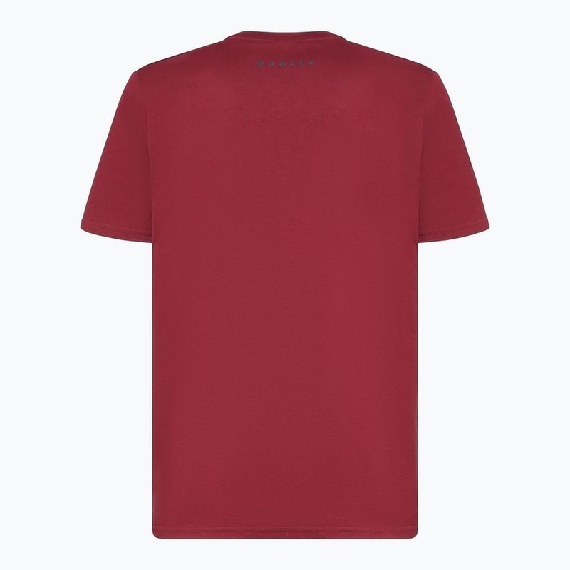 Koszulka męska Oakley Bark Ellipse Tee iron red 2