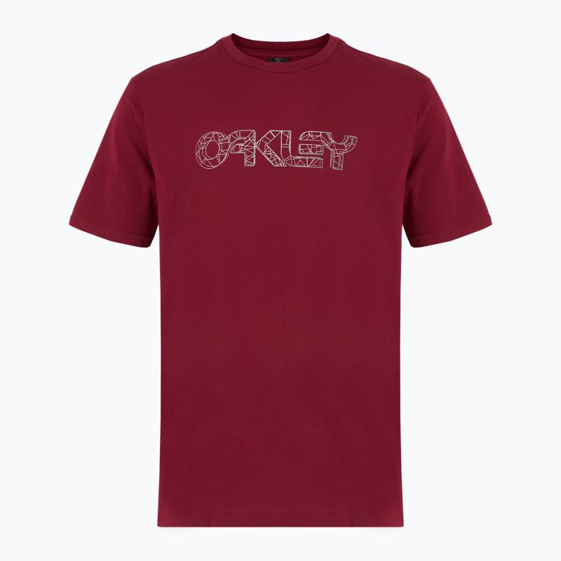 Koszulka męska Oakley Wire B1B Tee iron red