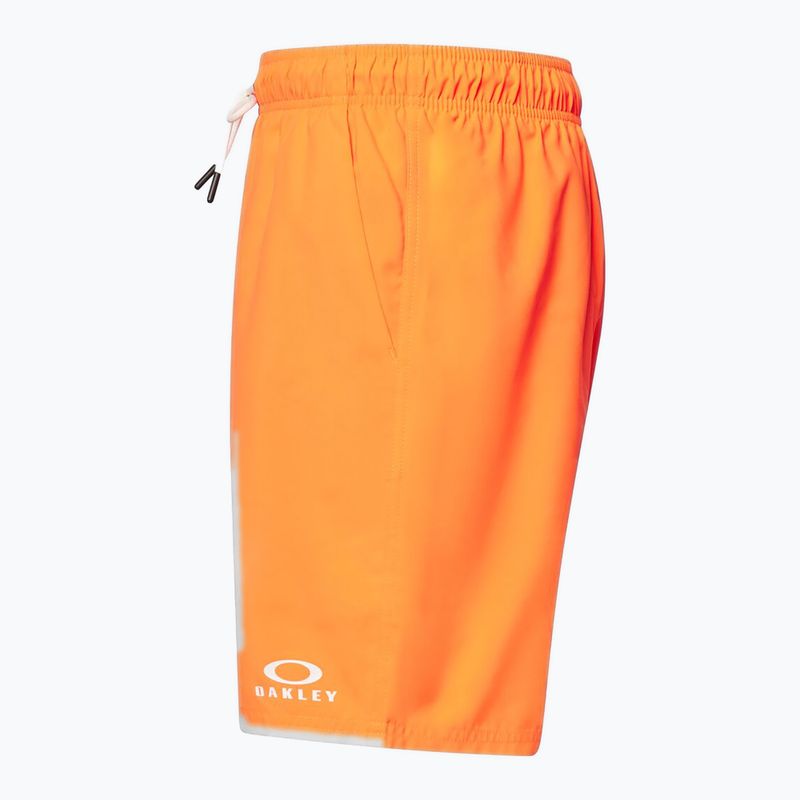 Szorty kąpielowe męskie Oakley Clear Lake 18" Volley neon orange 3