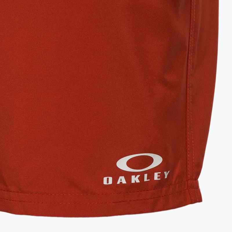 Szorty kąpielowe męskie Oakley Clear Lake 18" Volley flame red 3