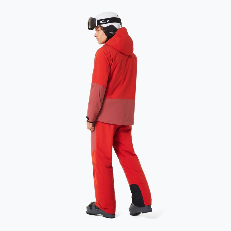 Spodnie narciarskie męskie Oakley Canopy Pro Insulated flame red/rosewood 3