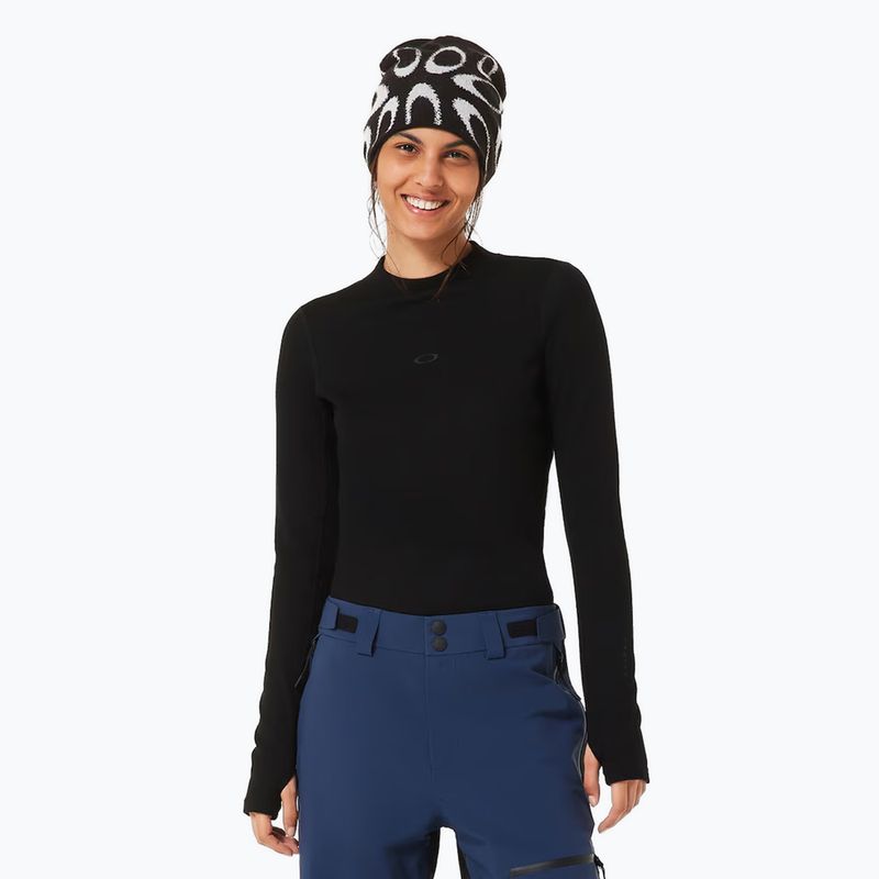 Bluza termoaktywna damska Oakley Spruce Wool Base Layer blackout
