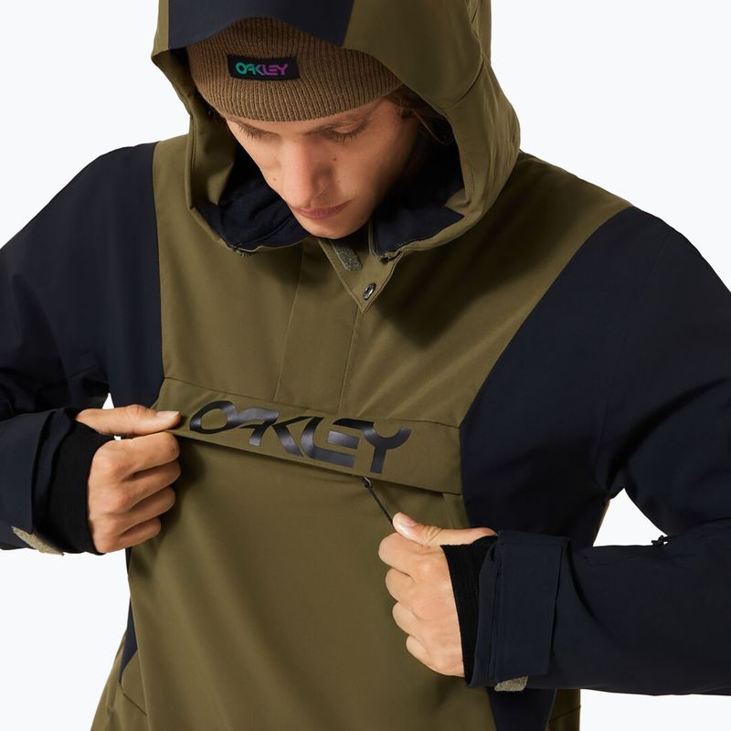 Kurtka snowboardowa męska Oakley TNP TBT Isulated Anorak army green 4