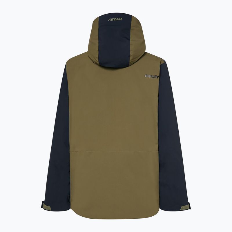 Kurtka snowboardowa męska Oakley TNP TBT Isulated Anorak army green 10