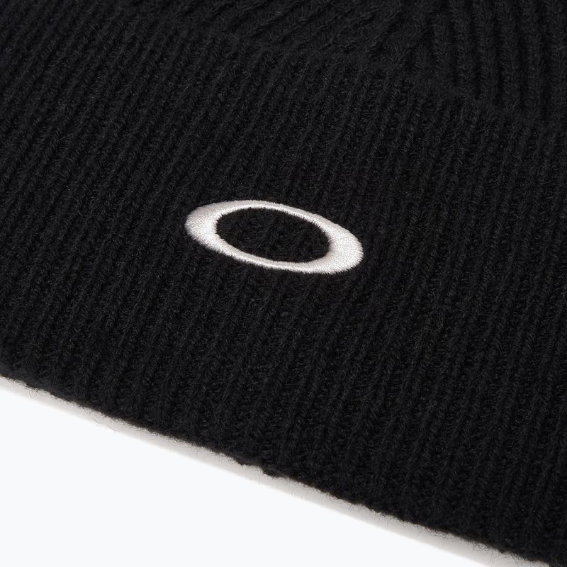 Czapka zimowa Oakley Ellipse Ribbed Beanie blackout 3