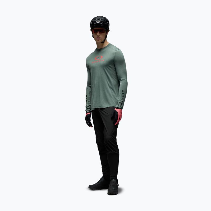 Longsleeve rowerowy męski Oakley Seeker Flow LS74O aviator green 2