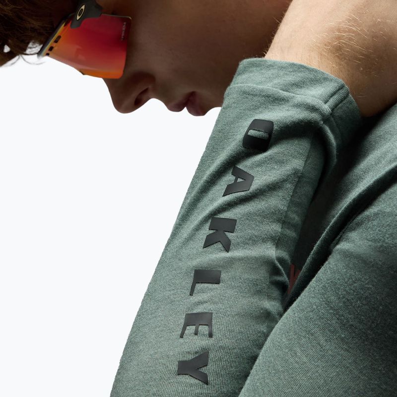 Longsleeve rowerowy męski Oakley Seeker Flow LS74O aviator green 4