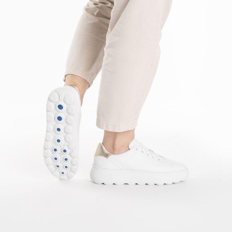 Buty damskie Geox Spherica™ EC4.1 white/gold 2