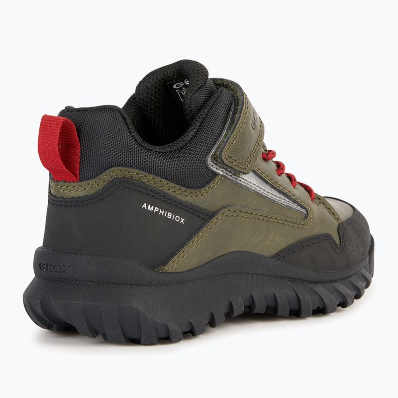 Buty juniorskie Geox Simbyos Abx dark green/red 10