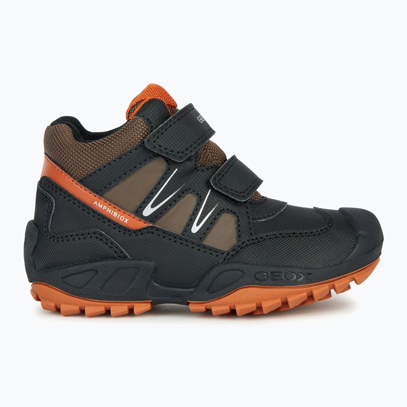 Buty juniorskie Geox New Savage Abx black/dark orange 8