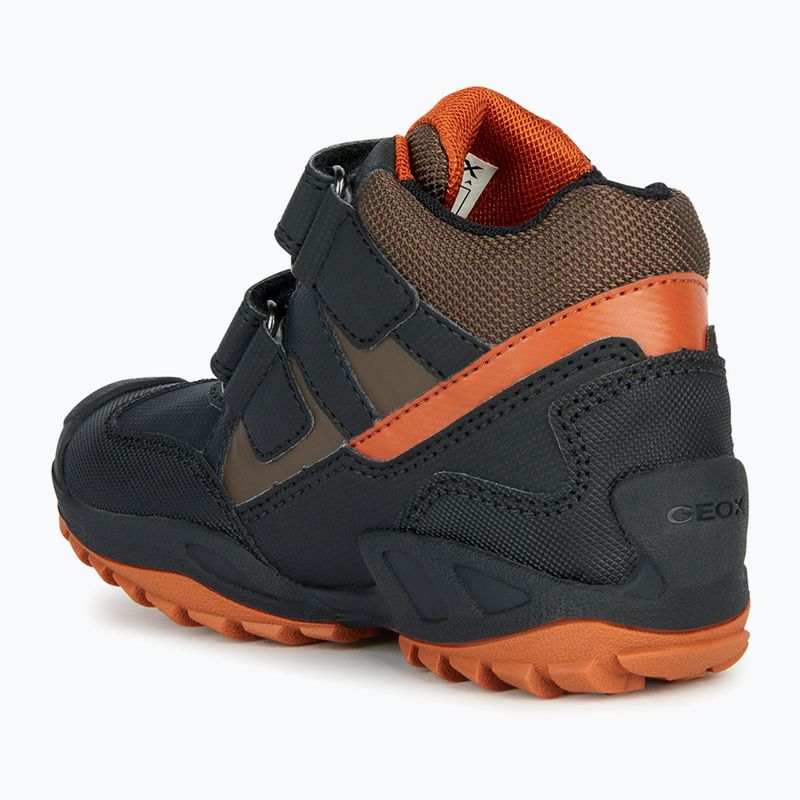 Buty juniorskie Geox New Savage Abx black/dark orange 9