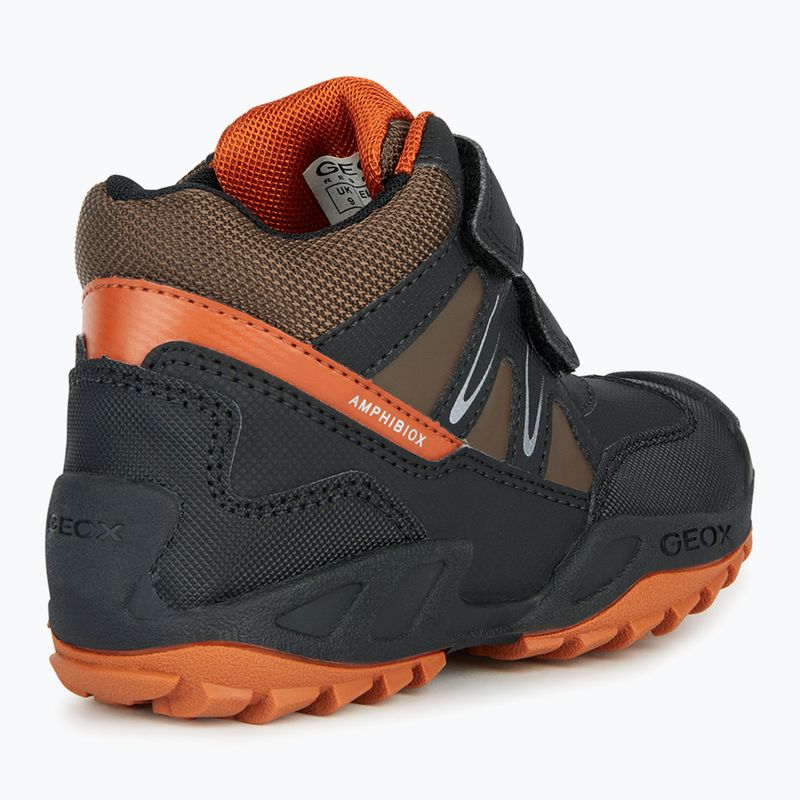 Buty juniorskie Geox New Savage Abx black/dark orange 10