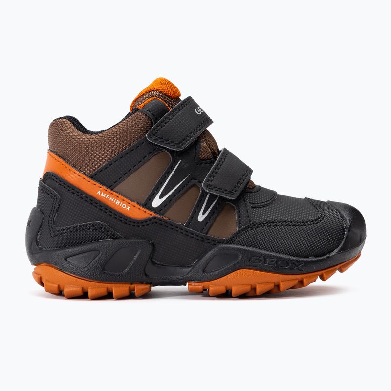 Buty juniorskie Geox New Savage Abx black/dark orange 2