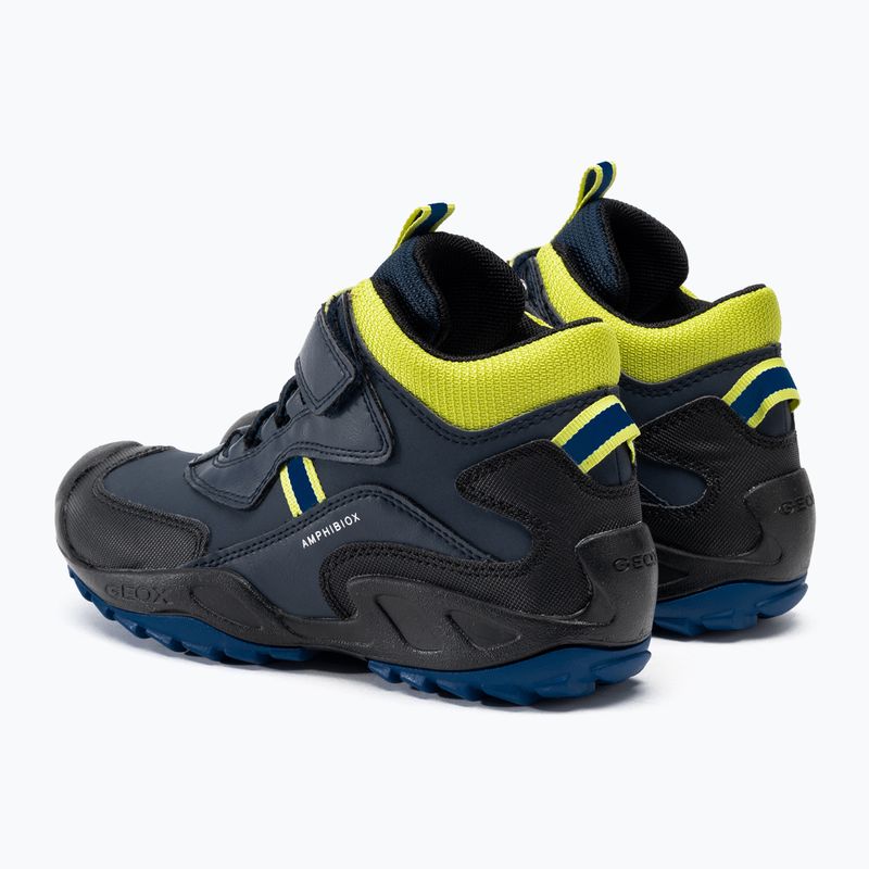 Buty juniorskie Geox New Savage Abx navy/lime green 3