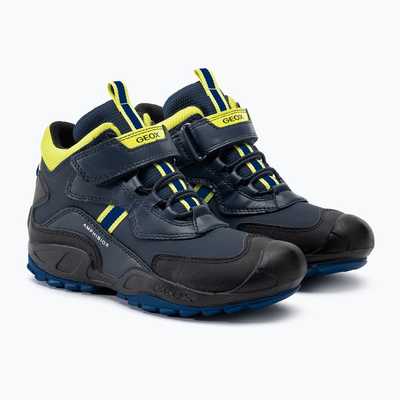 Buty juniorskie Geox New Savage Abx navy/lime green 4