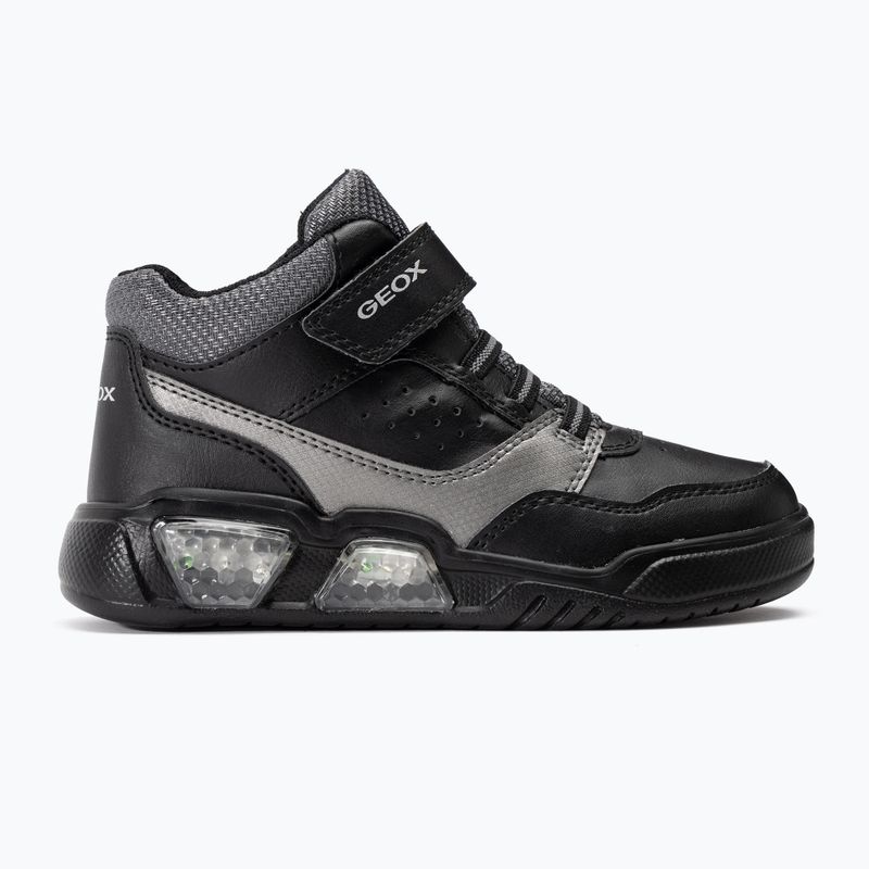 Buty juniorskie Geox Illuminus black/dark grey 2