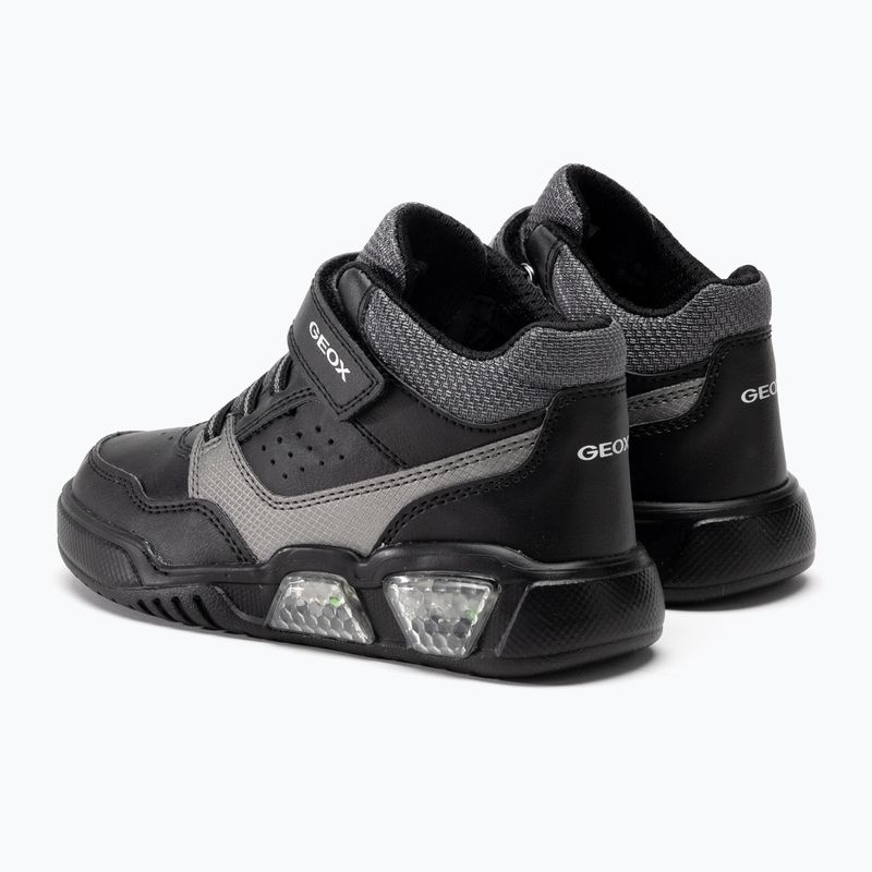 Buty juniorskie Geox Illuminus black/dark grey 3