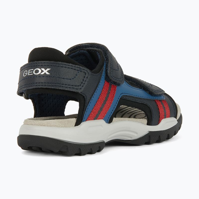 Sandały juniorskie Geox Borealis ocean blue/red 11