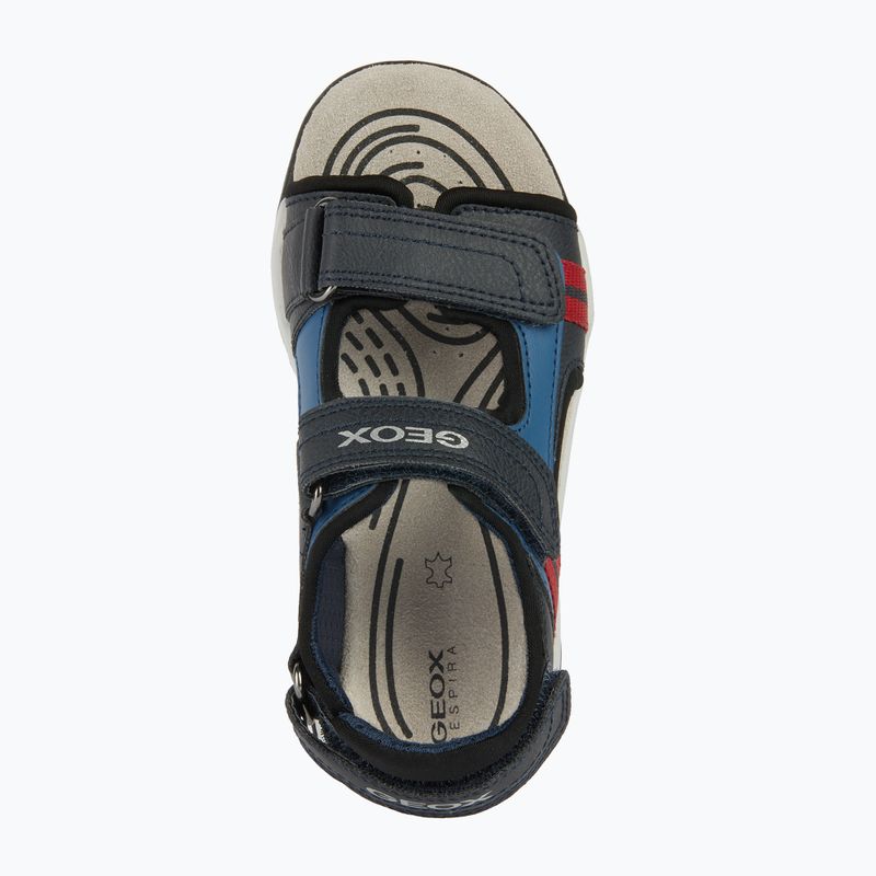 Sandały juniorskie Geox Borealis ocean blue/red 13