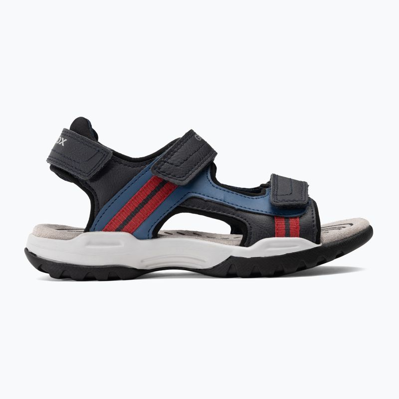 Sandały juniorskie Geox Borealis ocean blue/red 2