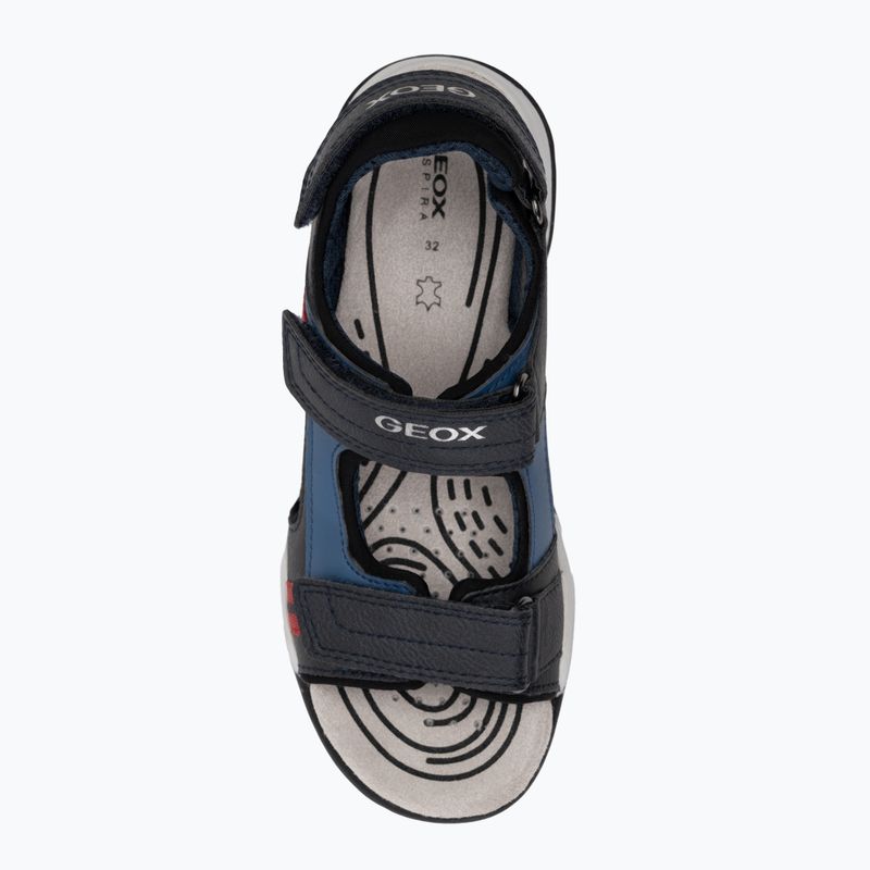 Sandały juniorskie Geox Borealis ocean blue/red 5