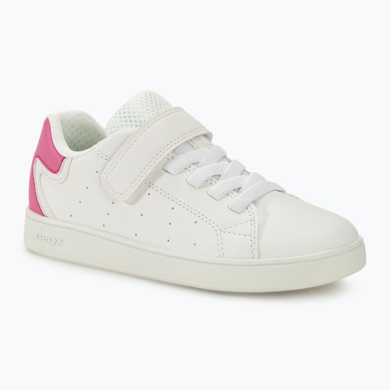 Buty juniorskie Geox Eclyper white/fuchsia