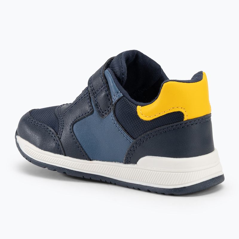 Buty dziecięce Geox Rishon nylon navy/yellow 3