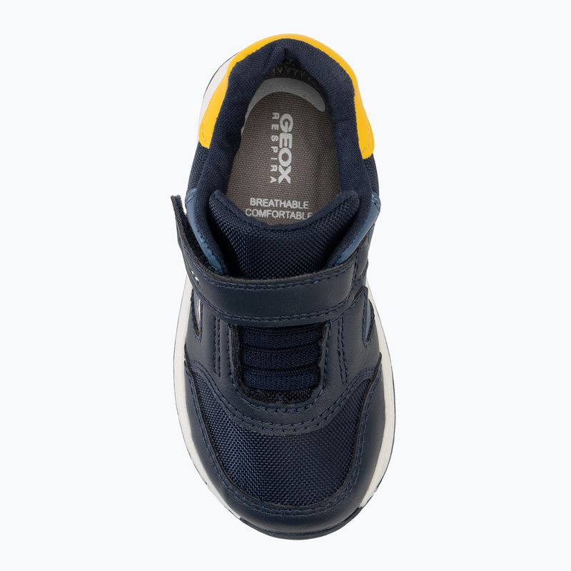 Buty dziecięce Geox Rishon nylon navy/yellow 5