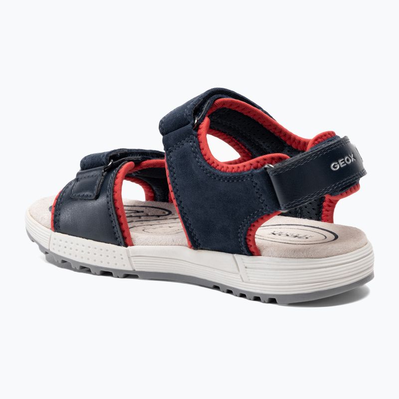 Sandały juniorskie Geox Alben ocean blue/red 3