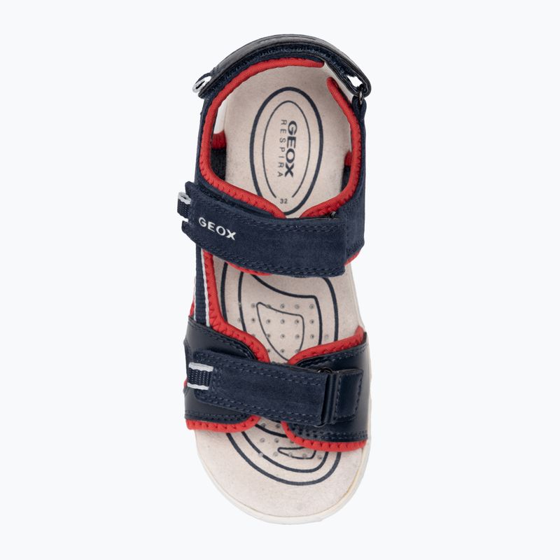Sandały juniorskie Geox Alben ocean blue/red 5