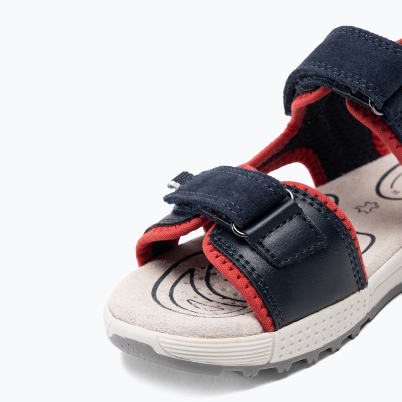 Sandały juniorskie Geox Alben ocean blue/red 7