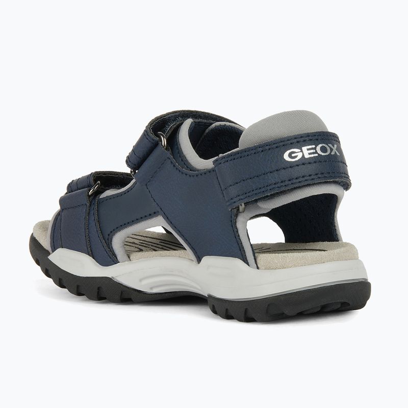 Sandały juniorskie Geox Borealis ocean blue/gold 10