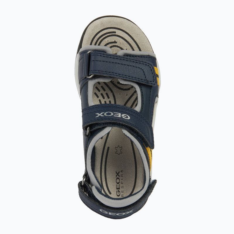 Sandały juniorskie Geox Borealis ocean blue/gold 13
