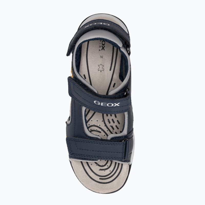 Sandały juniorskie Geox Borealis ocean blue/gold 5