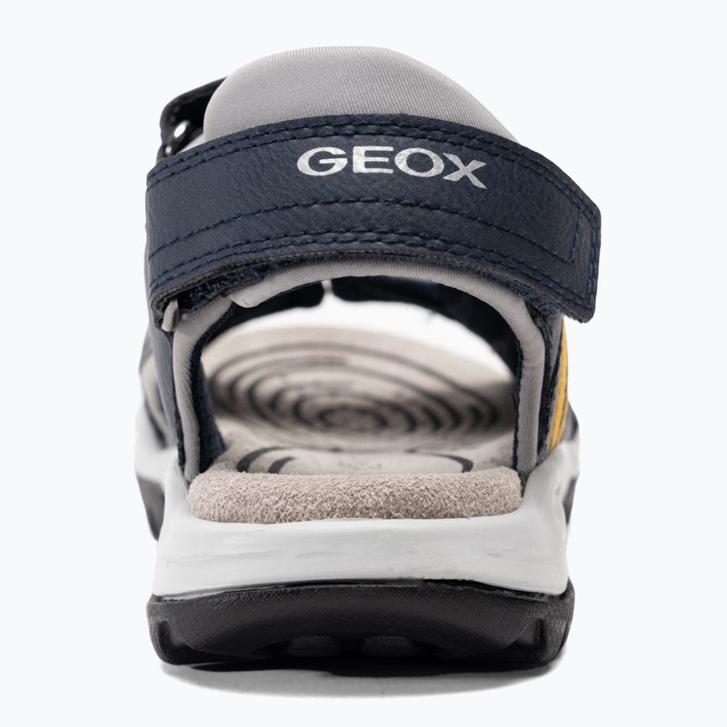 Sandały juniorskie Geox Borealis ocean blue/gold 6