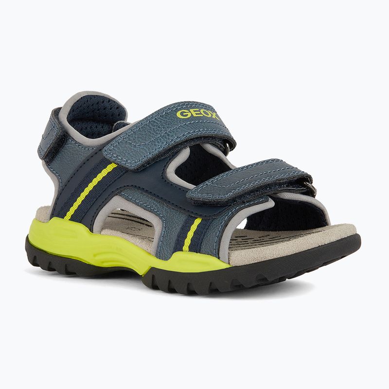 Sandały juniorskie Geox Borealis avio/lime 8