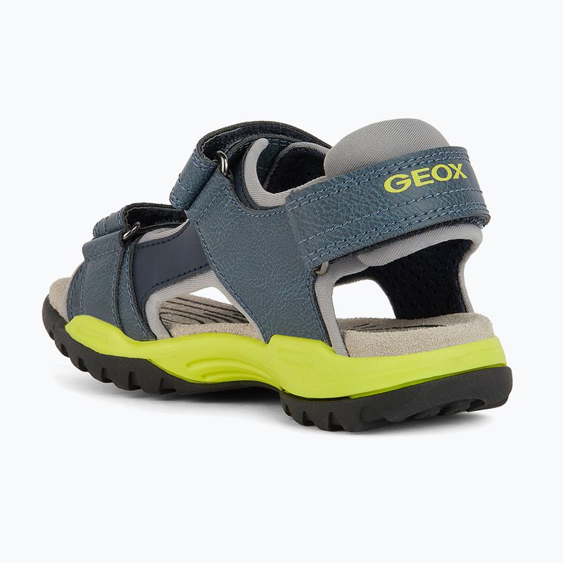 Sandały juniorskie Geox Borealis avio/lime 10