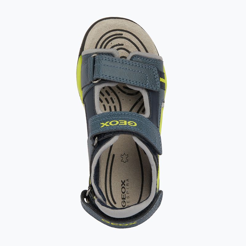 Sandały juniorskie Geox Borealis avio/lime 13