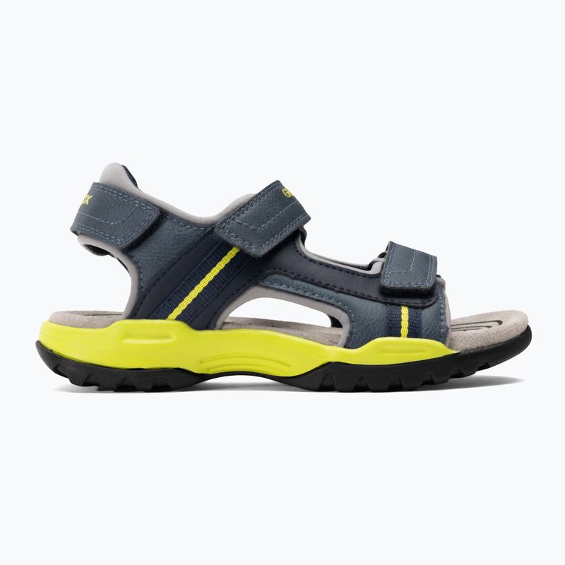 Sandały juniorskie Geox Borealis avio/lime 2