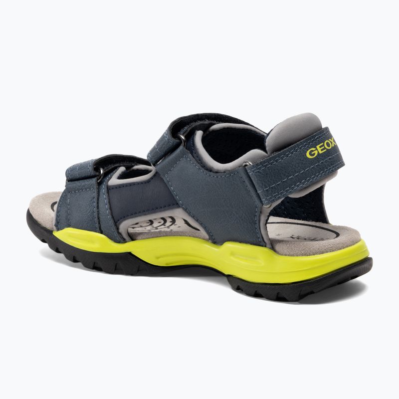 Sandały juniorskie Geox Borealis avio/lime 3