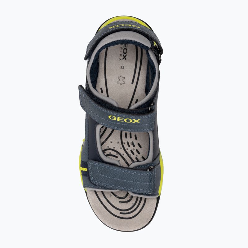 Sandały juniorskie Geox Borealis avio/lime 5
