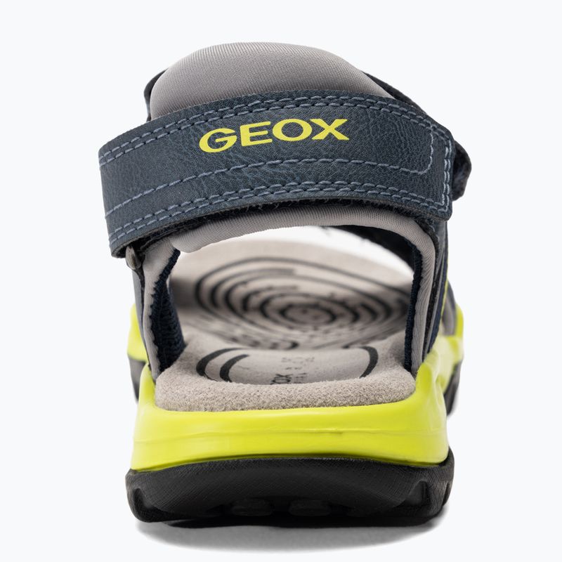 Sandały juniorskie Geox Borealis avio/lime 6