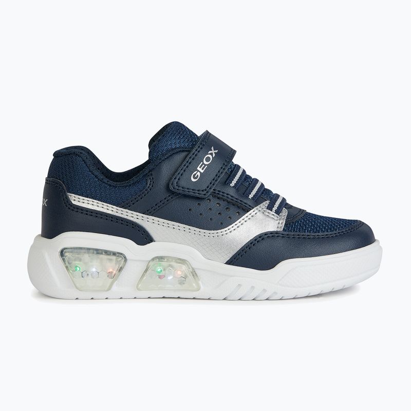 Buty juniorskie Geox Illuminus ocean blue/silver 11