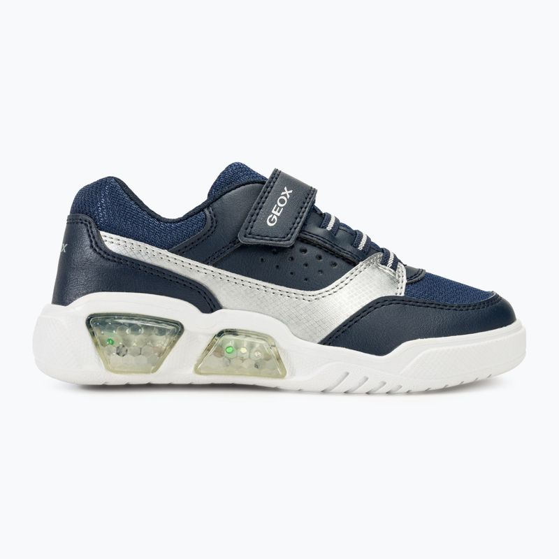 Buty juniorskie Geox Illuminus ocean blue/silver 2