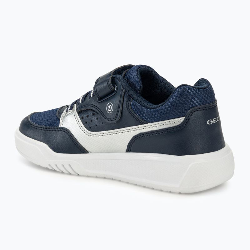 Buty juniorskie Geox Illuminus ocean blue/silver 3