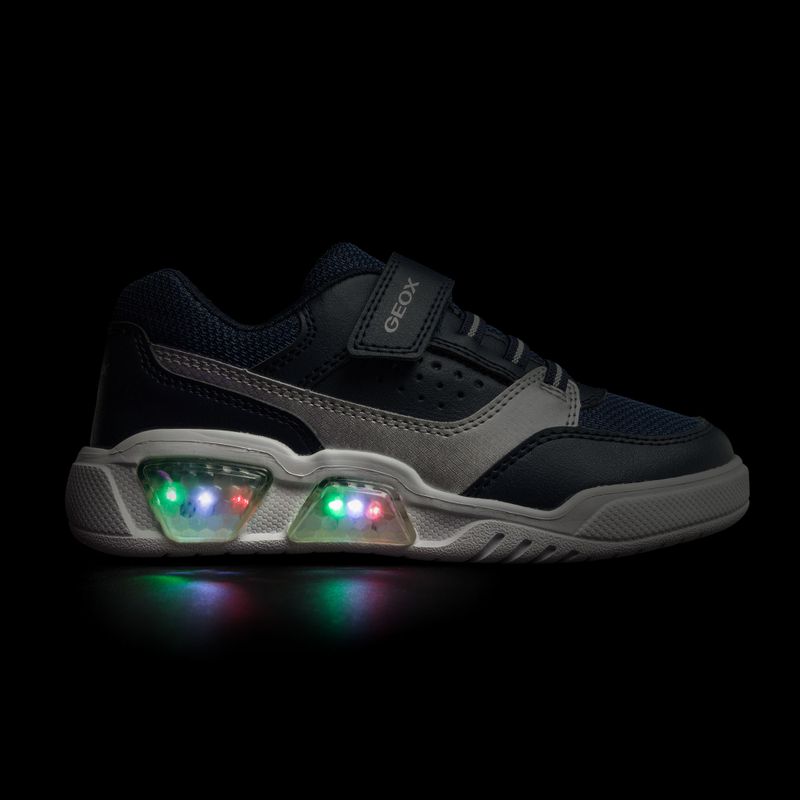 Buty juniorskie Geox Illuminus ocean blue/silver 8