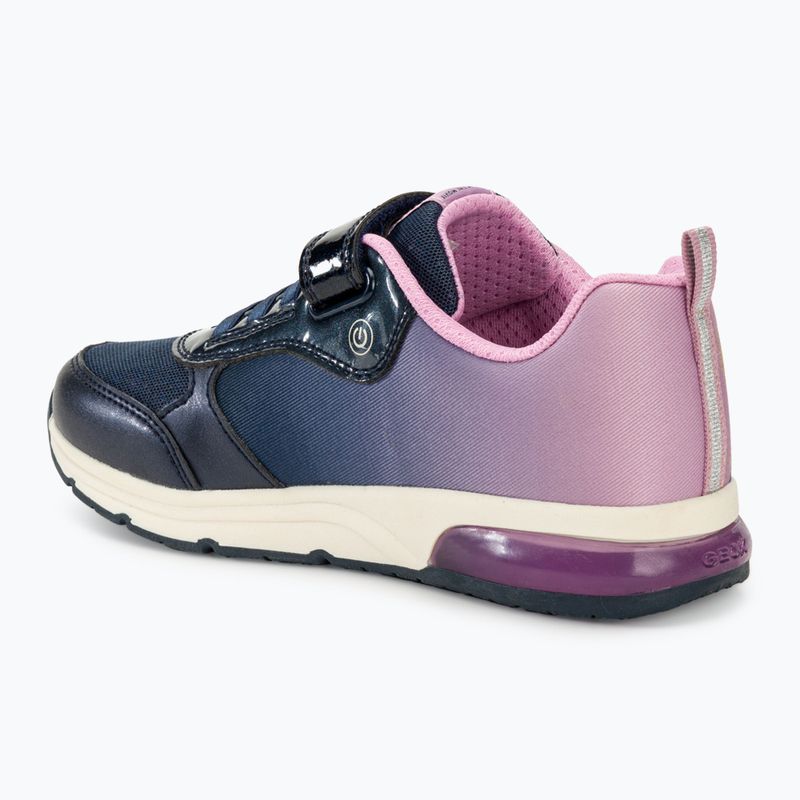 Buty juniorskie Geox Spaceclub navy/lavender 3